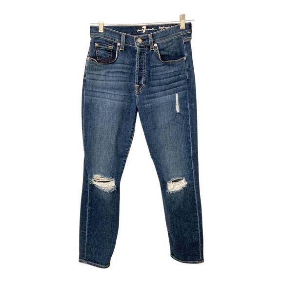 7 For All Mankind Denim - 7 For All Mankind High Waist Josefina Jean Size 27